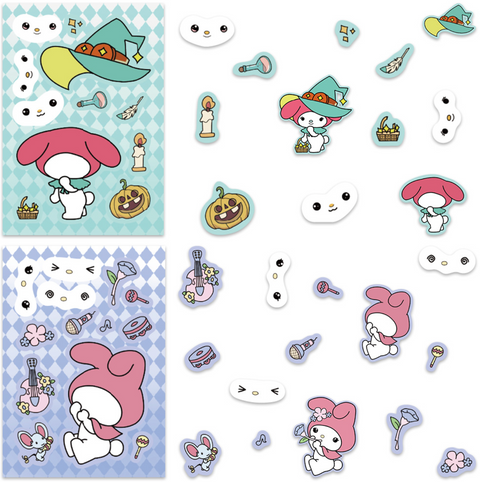 My Melody Collage Stickers 8 Pack