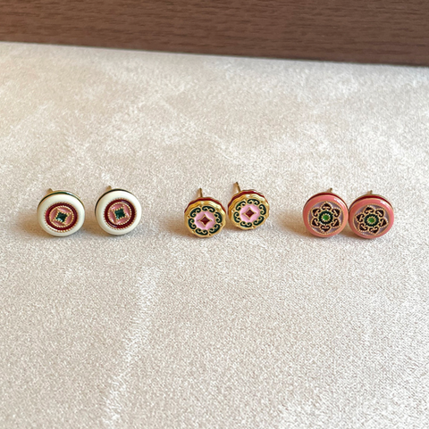 Button Earrings