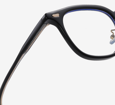 Square Frame Temple Anti Blue Glasses