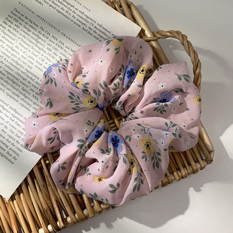 Spring Flower Scrunchie
