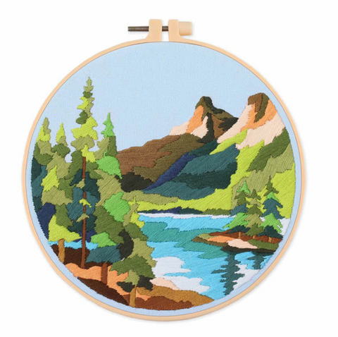 Nature Scenery Embroidery DIY 20cm