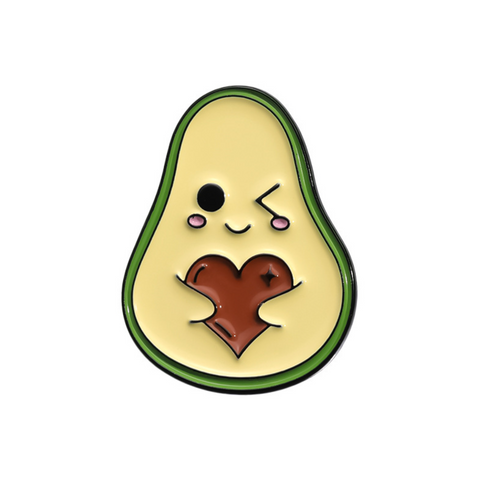 Heart Avocado Pin