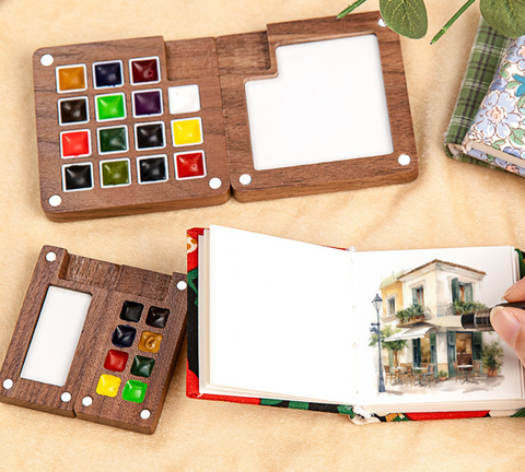 Feile Mini Walnut Wooden Box - 15 Color