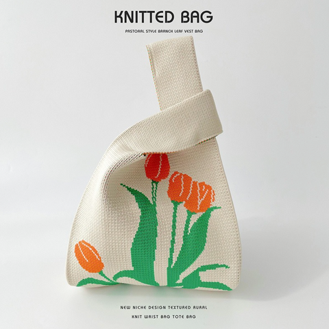 Bright Knitted Bag