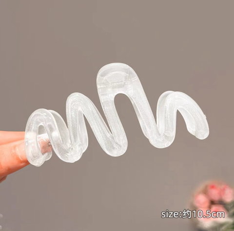Squiggle Hair Claw Clip