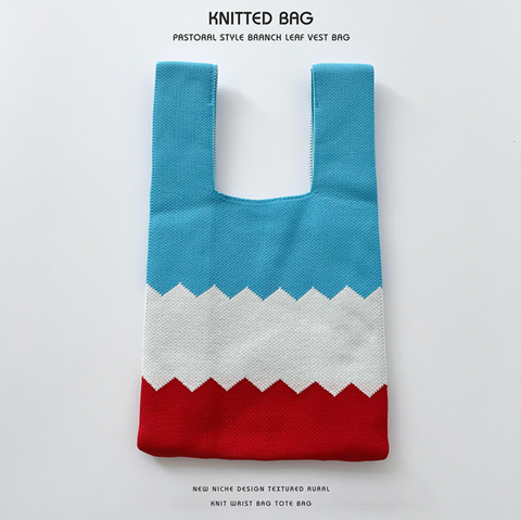 Blocky Knitted Bag