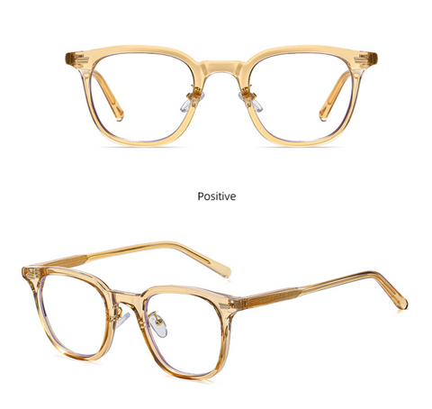 Square Frame Temple Anti Blue Glasses