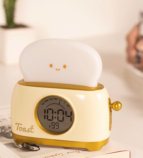 Toast Nightlight Alarm Clock