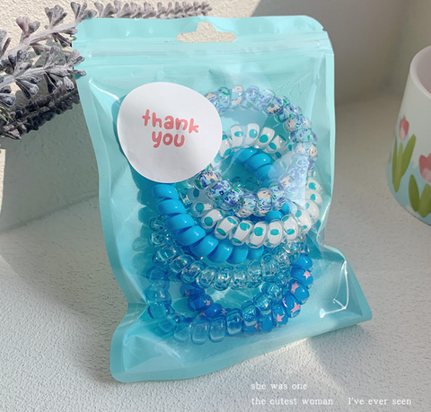 Telephone Wire 6 Set Hair Tie