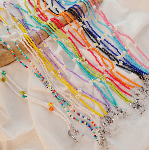 Floral Daisy Bead Sunglass Chain