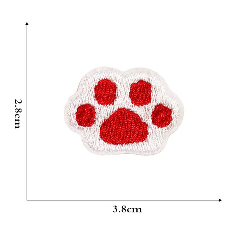 Cat Paw Embroidery Badge