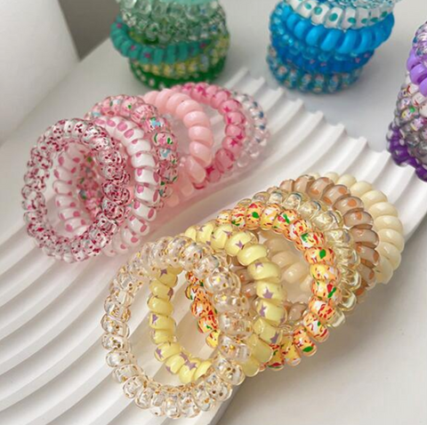 Telephone Wire 6 Set Hair Tie