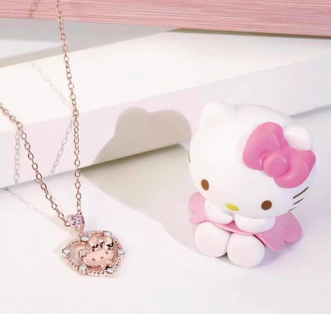 Heart KT Rose Gold Necklace