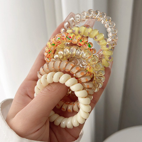 Telephone Wire 6 Set Hair Tie