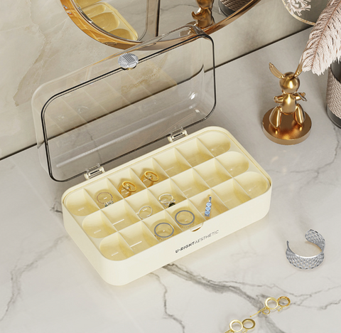 Dual Layer Transparent Jewelry Storage