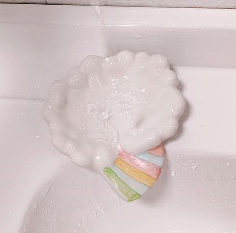 Rainbow Cloud Ceramic Dish