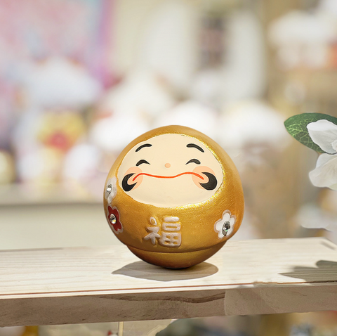 Lucky Gold Daruma Tumbler 6cm