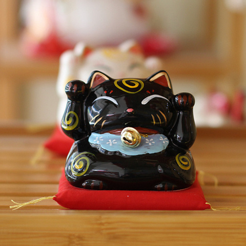 3" Ceramic Lucky Cat