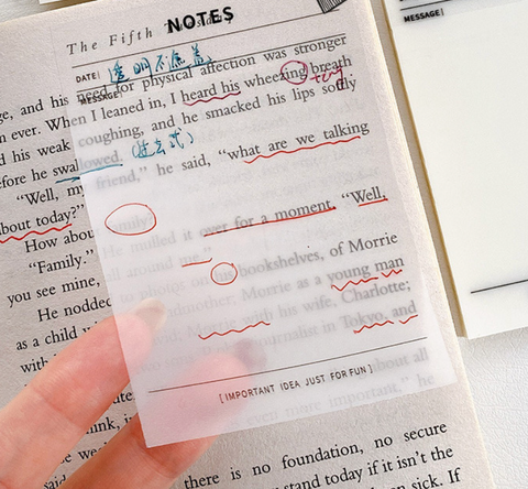 Translucent PET Sticky Note