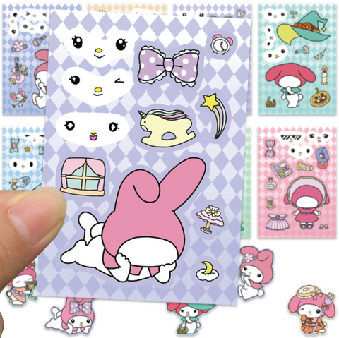 My Melody Collage Stickers 8 Pack