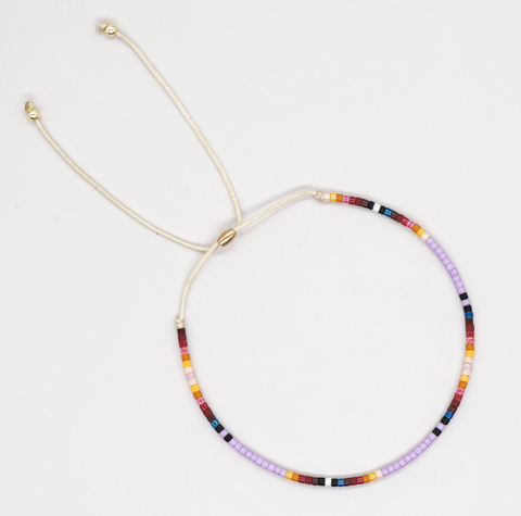 Colorful Rectangle Beads String Bracelet