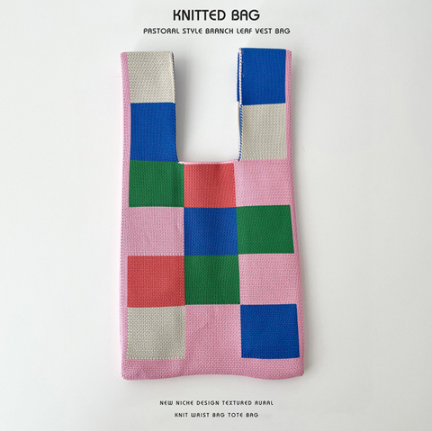 Blocky Knitted Bag