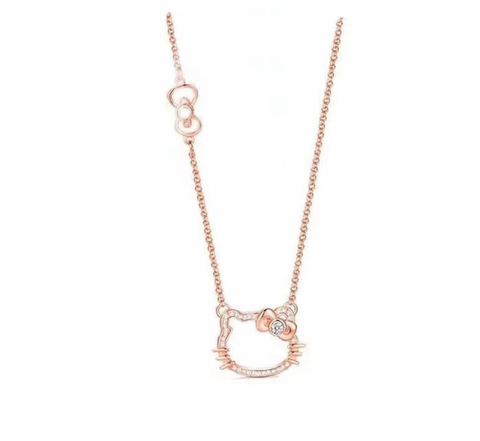 KT Crystal Rose Gold Necklace
