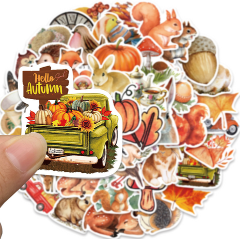 Country Animals 50 pc Vinyl Sticker Pack
