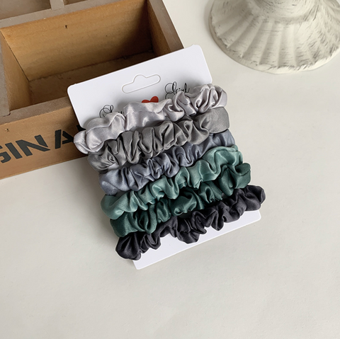 Satin 6 Set Hair Scrunchie