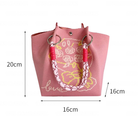 Minimalist Ring Knit Handbags