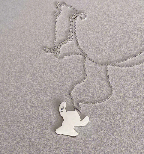 Stitch Silver Necklace