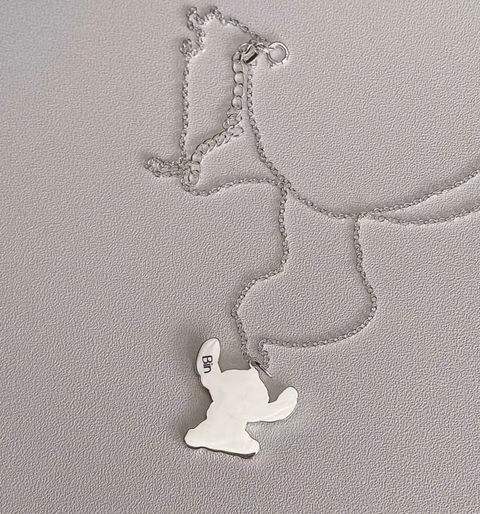 Stitch Silver Necklace