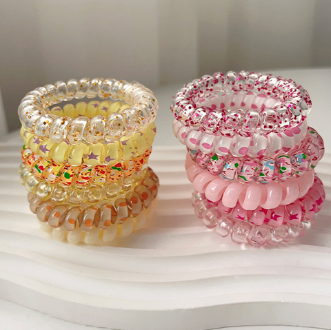 Telephone Wire 6 Set Hair Tie