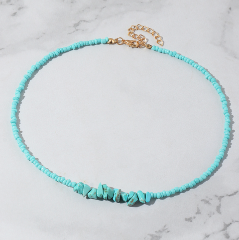 Fairy Crystal Rice Bead Necklace