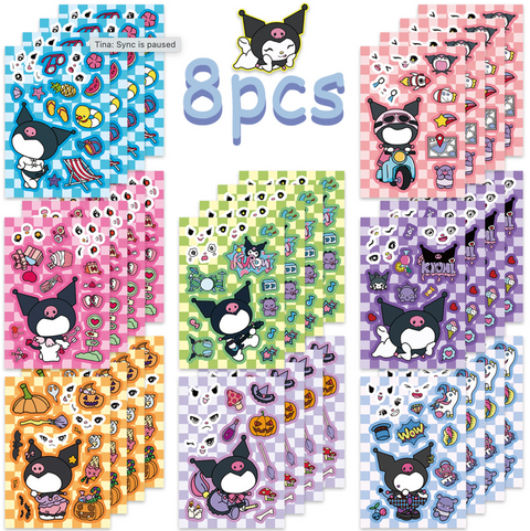 Kuromi Collage Stickers 8 Pack