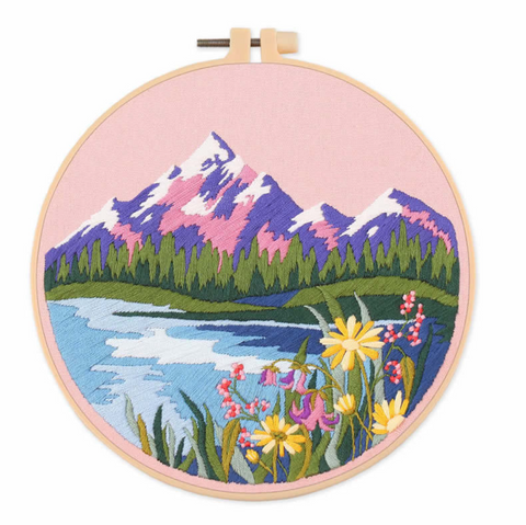 Nature Scenery Embroidery DIY 20cm