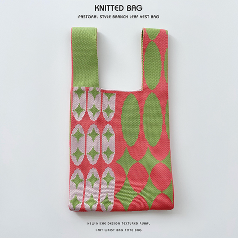 Blocky Knitted Bag