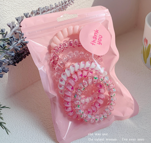 Telephone Wire 6 Set Hair Tie