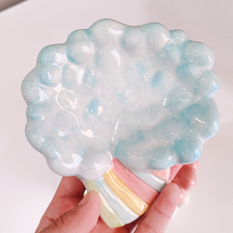 Rainbow Cloud Ceramic Dish