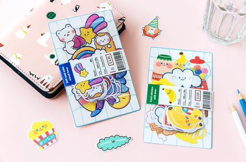 Jiyu Message Cute Bear Stickers