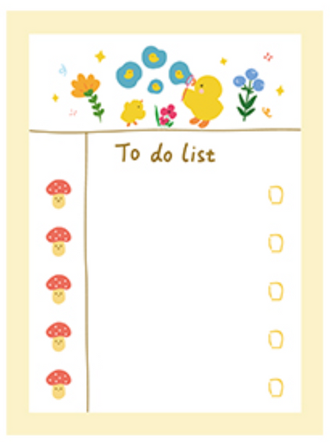 Jiyu Flora Note Paper