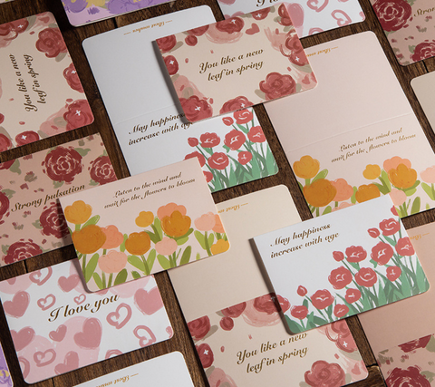 Flower Drawn Card