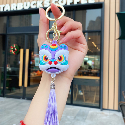 Lion Dance Keychain