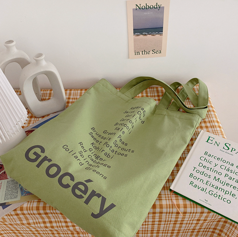 Grocery Canvas Tote