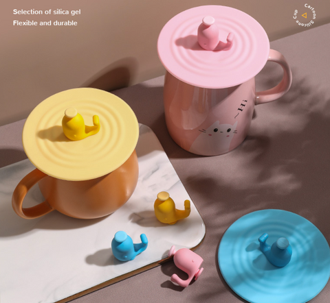Whale Silicone Cup Lid