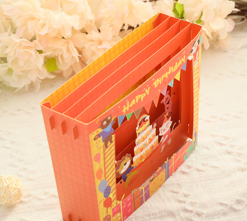 Pop Out Card Happy Birthday Pets