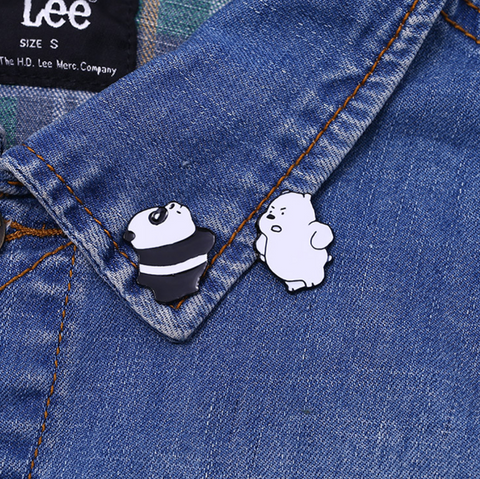 Pouty Bare Bears Pin