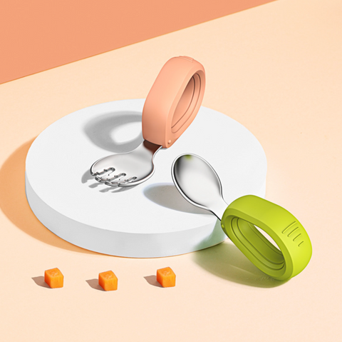 Easy Hold Circular Fork and Spoon Set