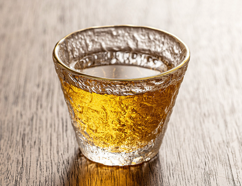 Japanese Gold Edge Glass Cup