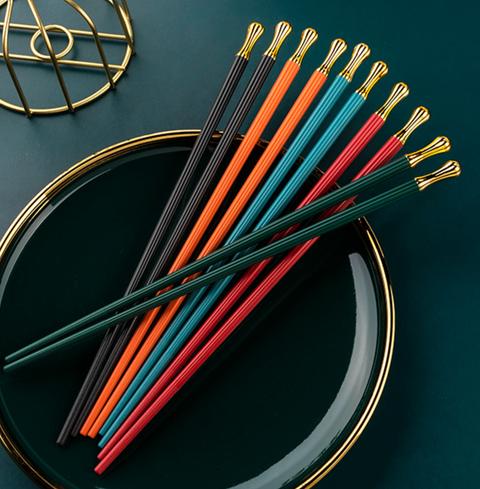Family Chopstick Alloy 5 Set